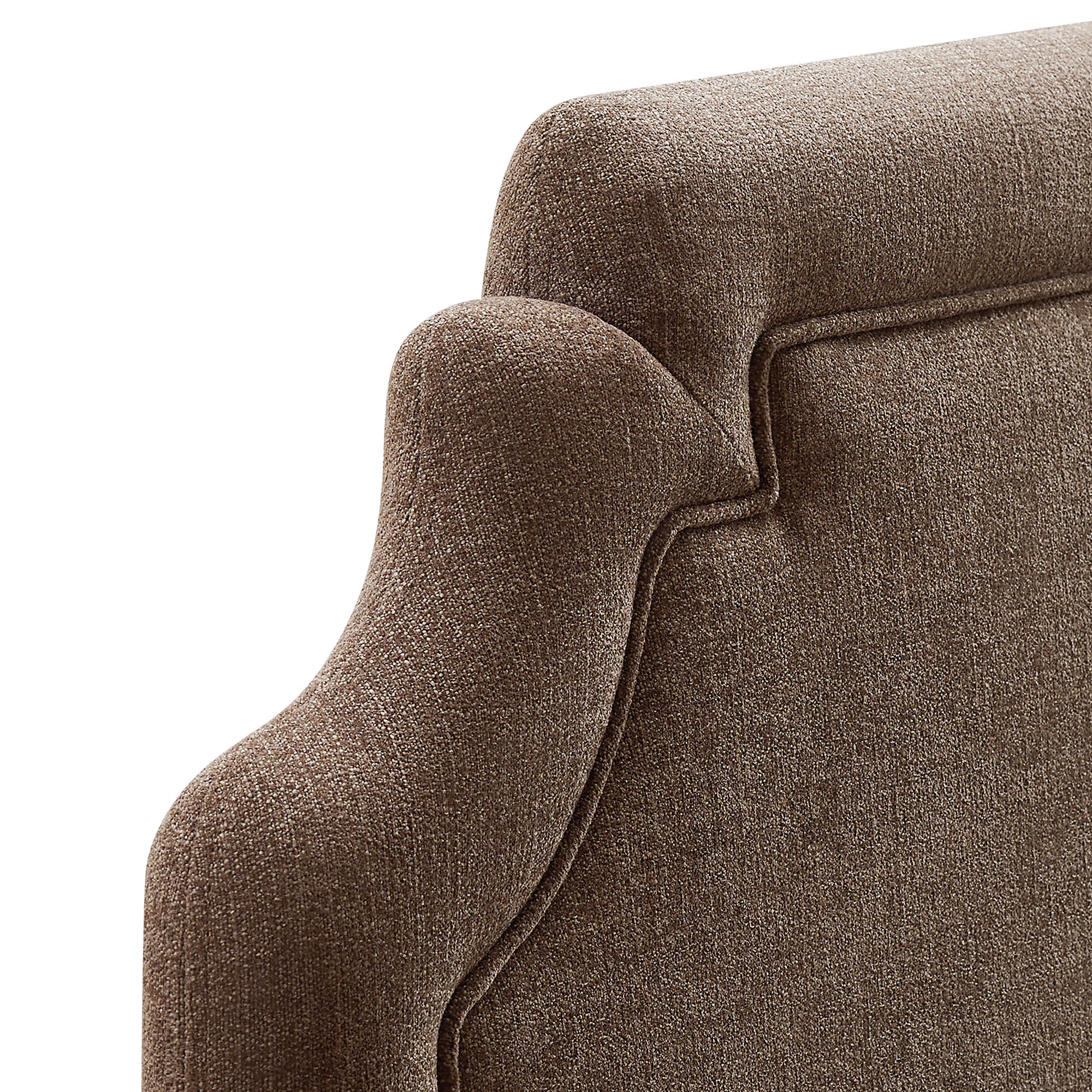 Magnolia Upholstered Fabric Full Size Headboard - Mocha