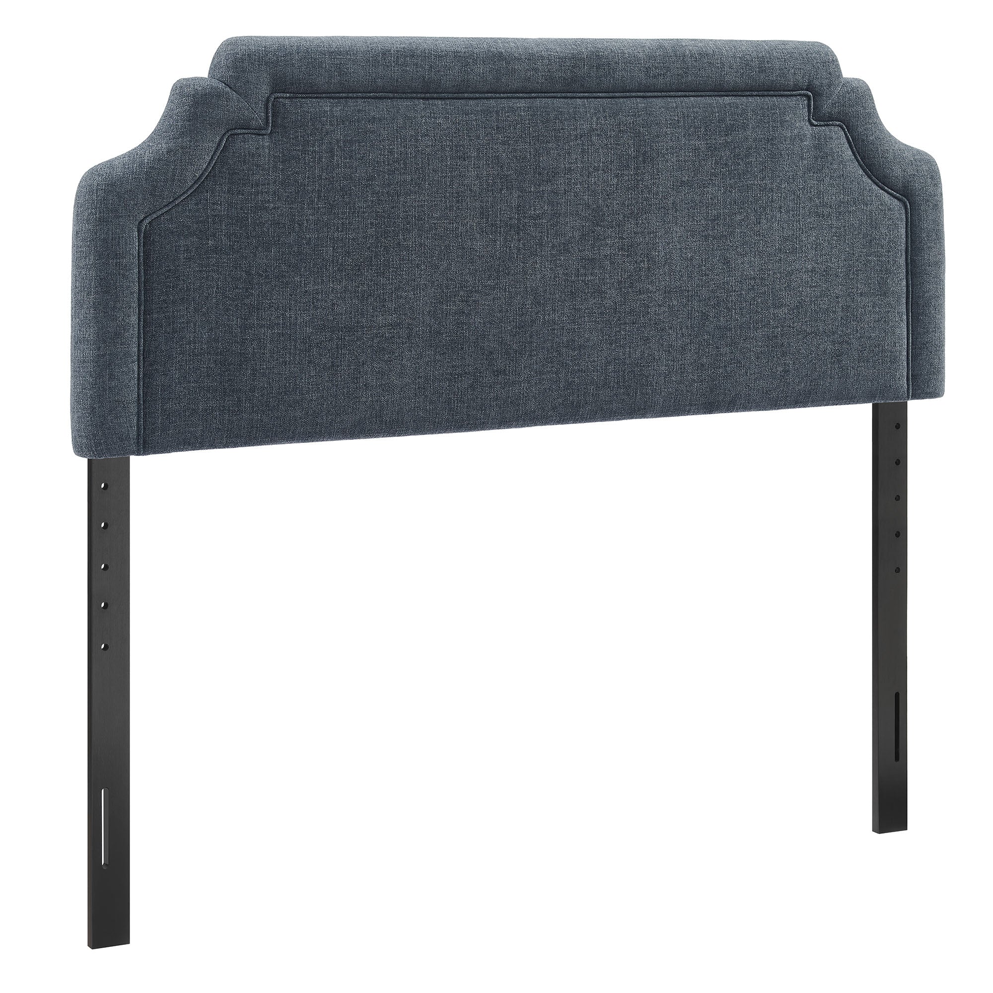 Magnolia Upholstered Fabric Full Size Headboard - Slate Blue