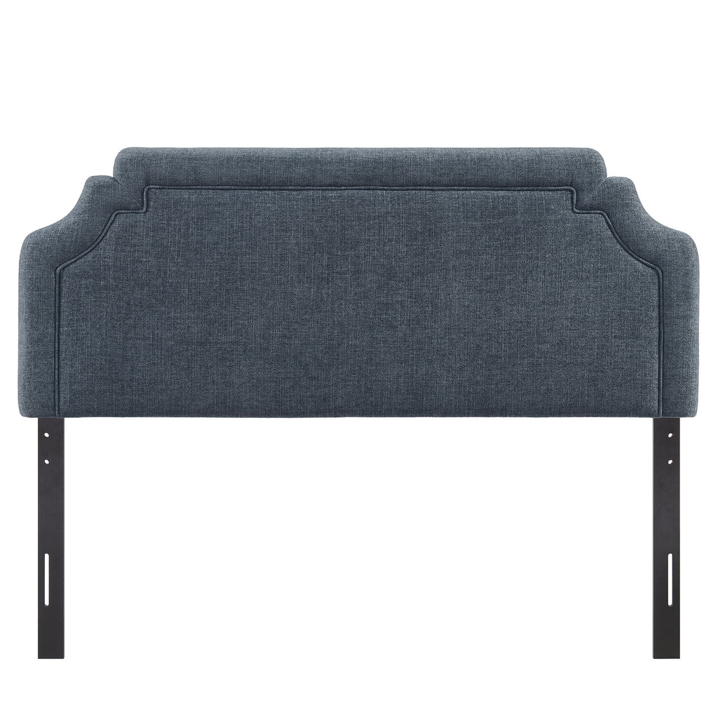 Magnolia Upholstered Fabric Full Size Headboard - Slate Blue