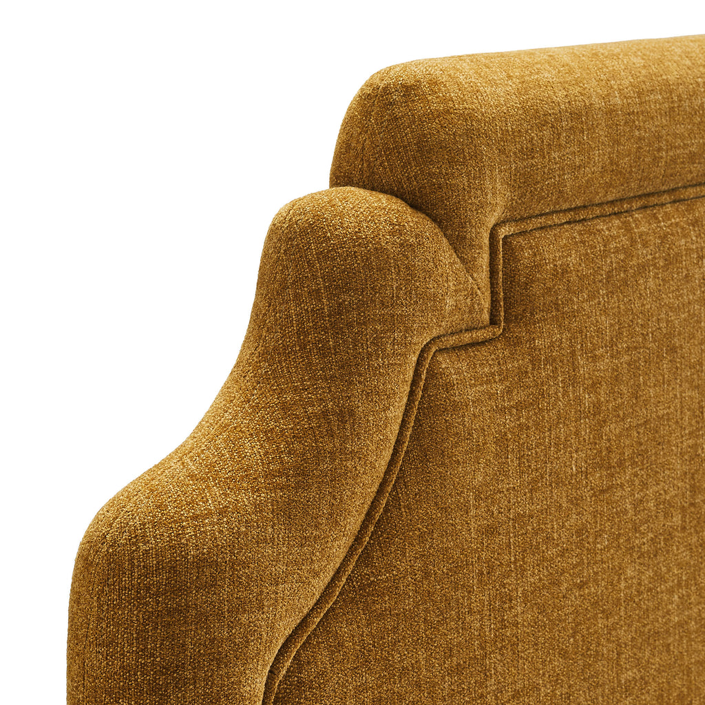 Magnolia Upholstered Fabric King Size Headboard - Copper