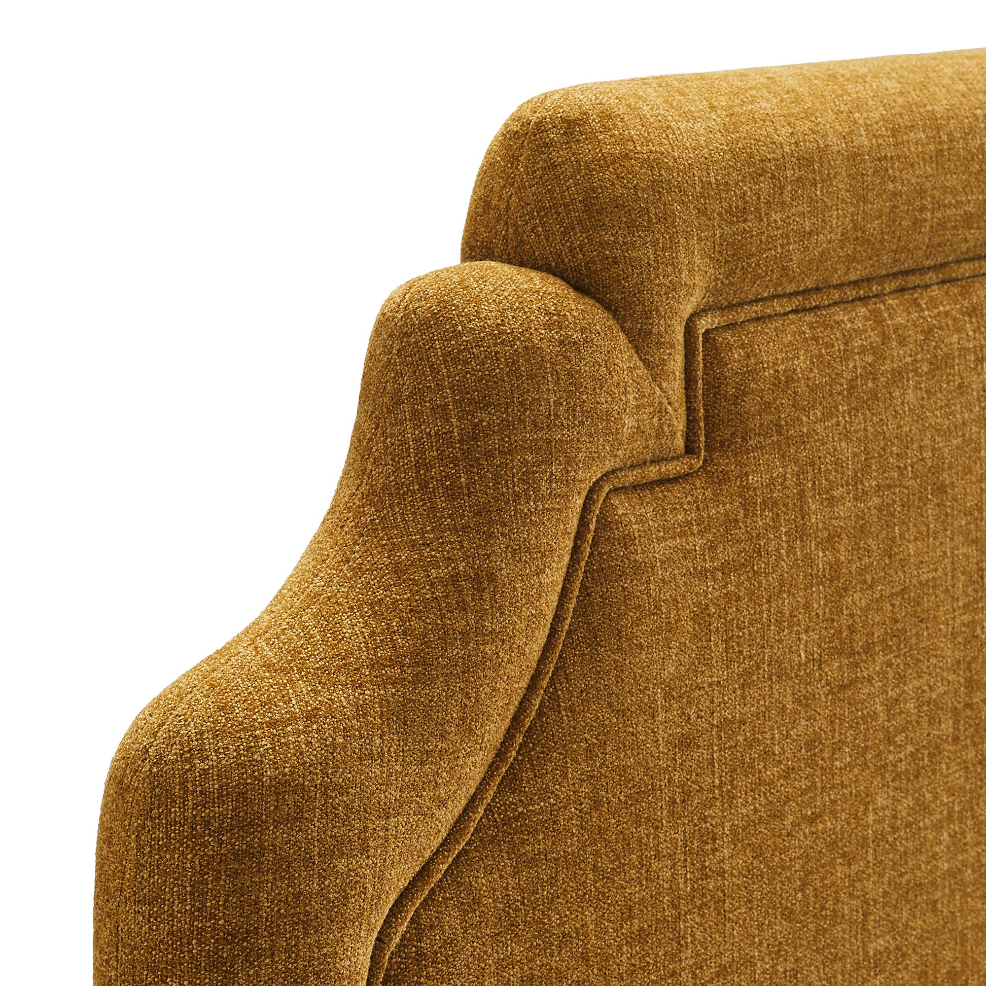 Magnolia Upholstered Fabric King Size Headboard - Copper