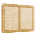 Sandy Wall Mounted Wood and Rattan Size Headboard - Natural Rattan — Natural Rattan Twin
