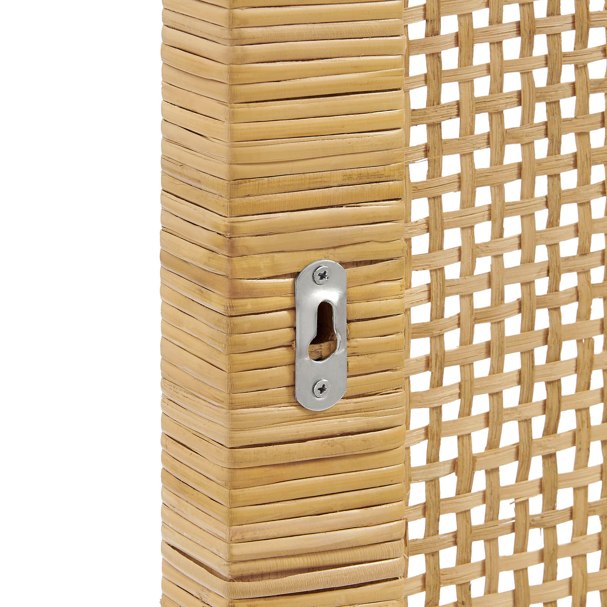 Sandy Wall Mounted Wood and Rattan Twin Size Headboard - Natural Rattan