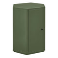 Kade Faceted Semi-Gloss Side Table - Cypress