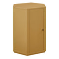 Kade Faceted Semi-Gloss Side Table - Mustard