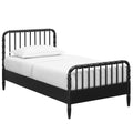 Arlette Twin Size Wood Spindle Bed Frame - Black
