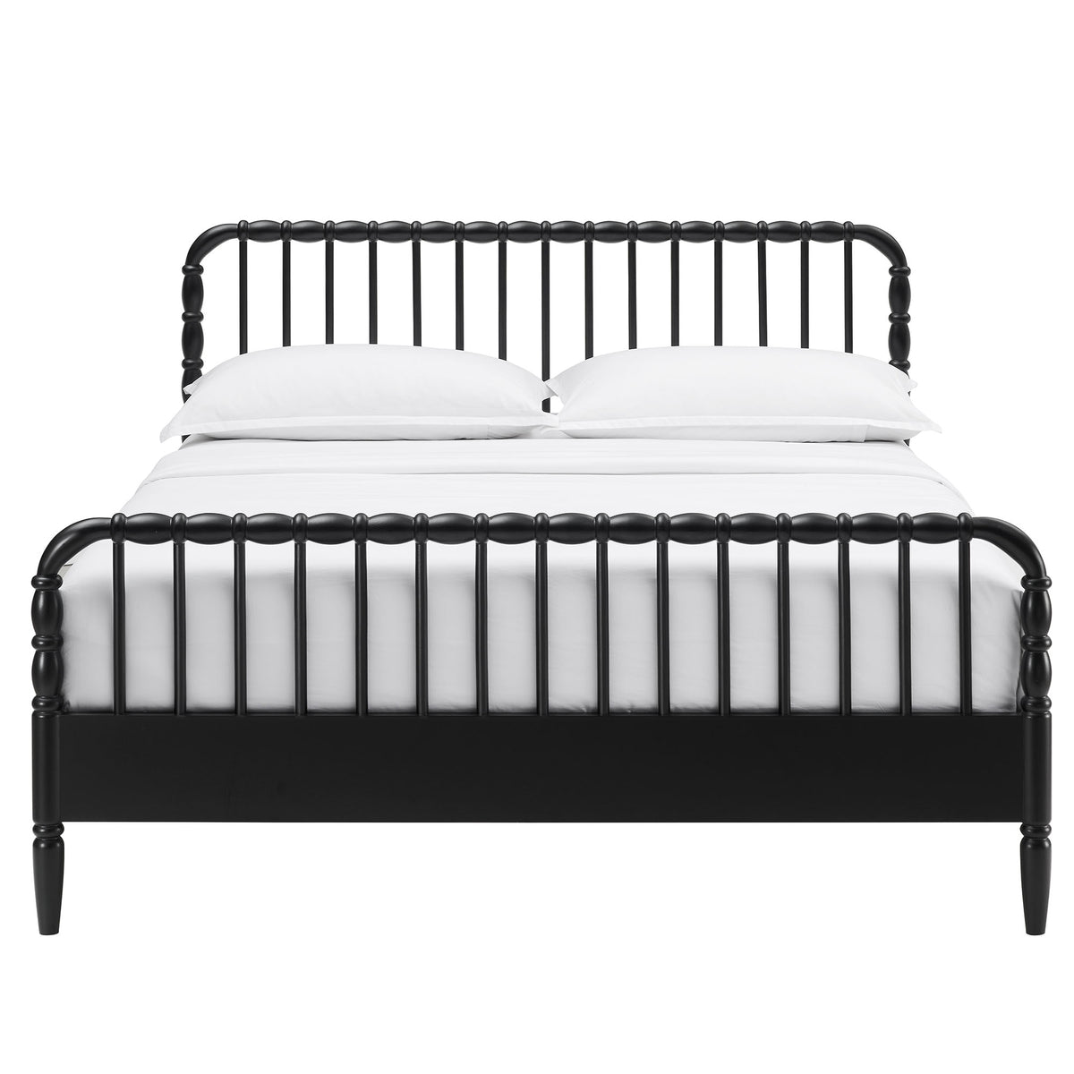 Arlette Full Size Wood Spindle Bed Frame - Black