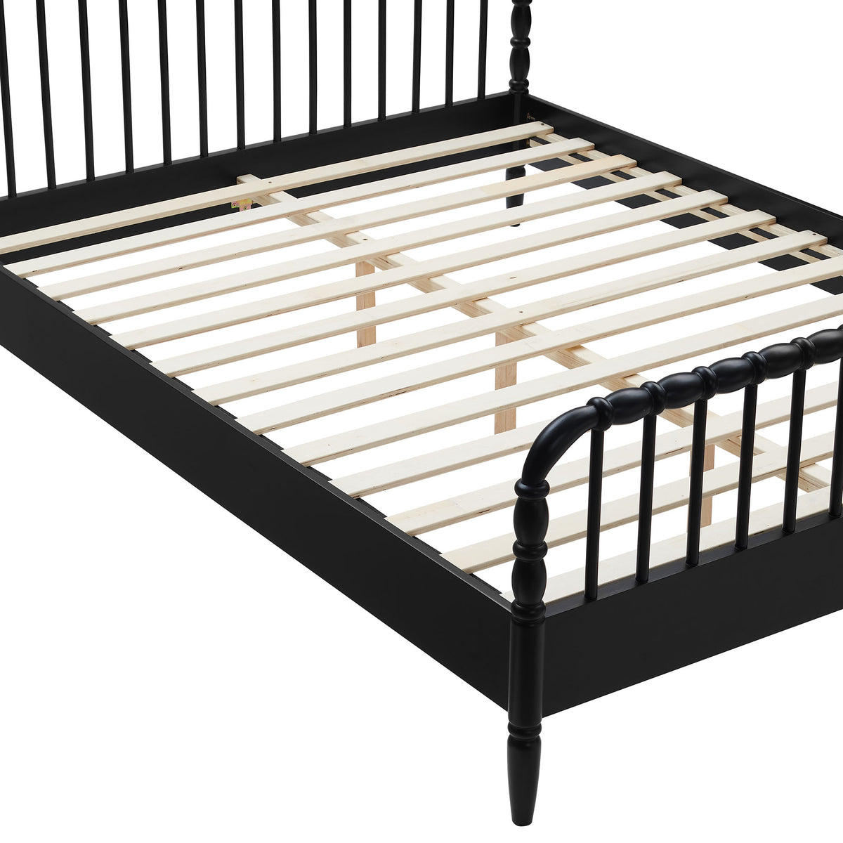 Arlette Full Size Wood Spindle Bed Frame - Black