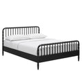 Arlette Queen Size Wood Spindle Bed Frame - Black