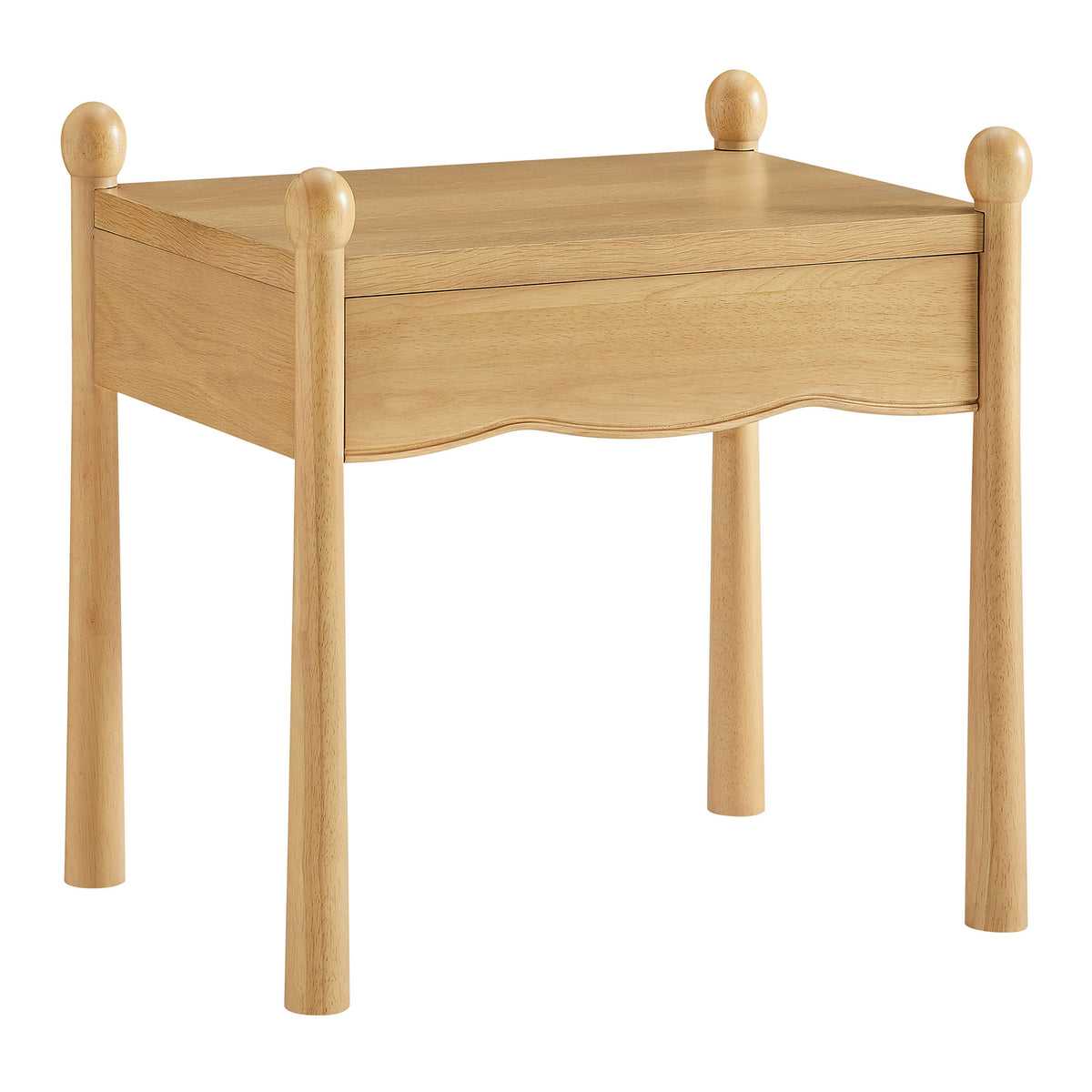 Darcy Wood Nightstand or Side Table - Oak