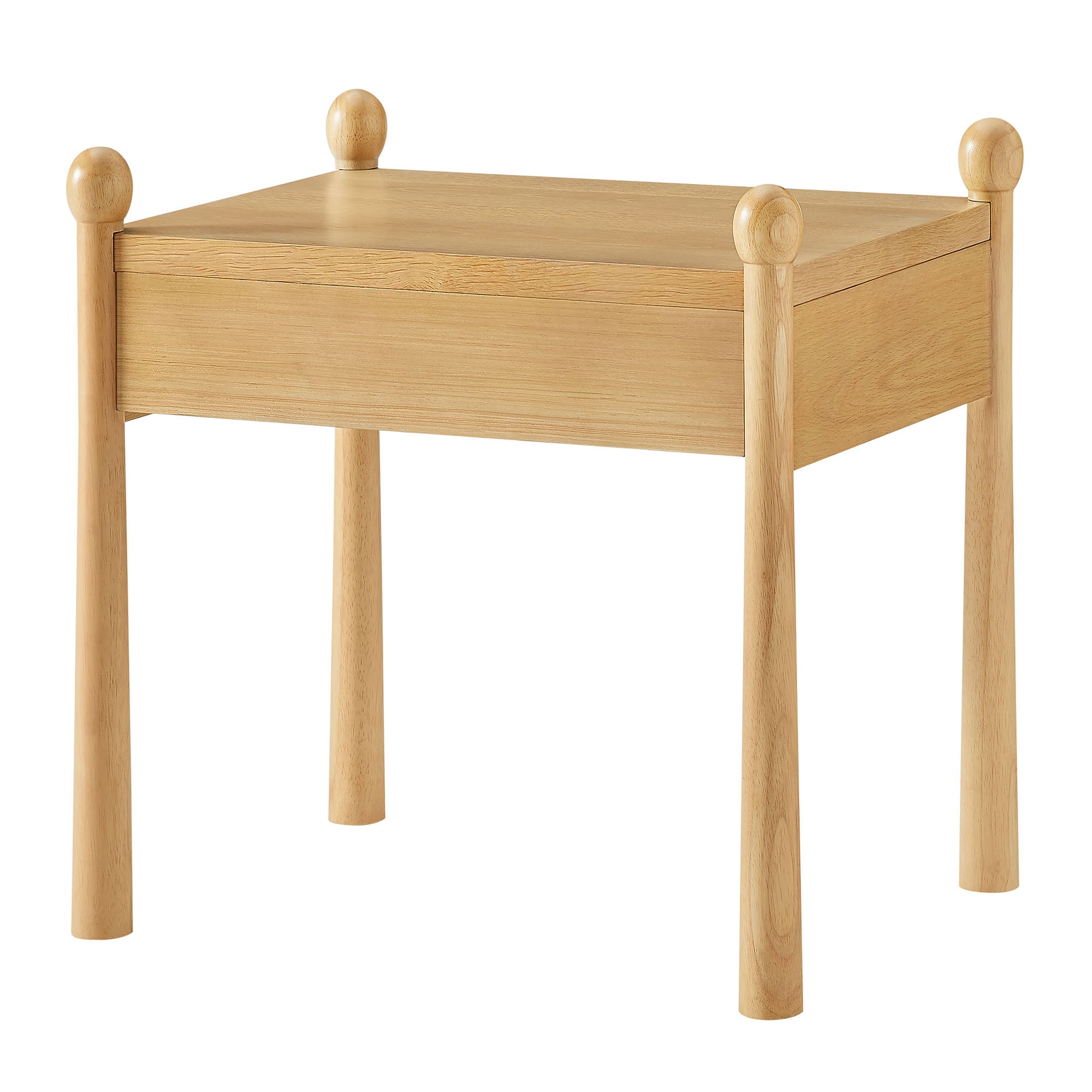 Darcy Wood Nightstand or Side Table - Oak
