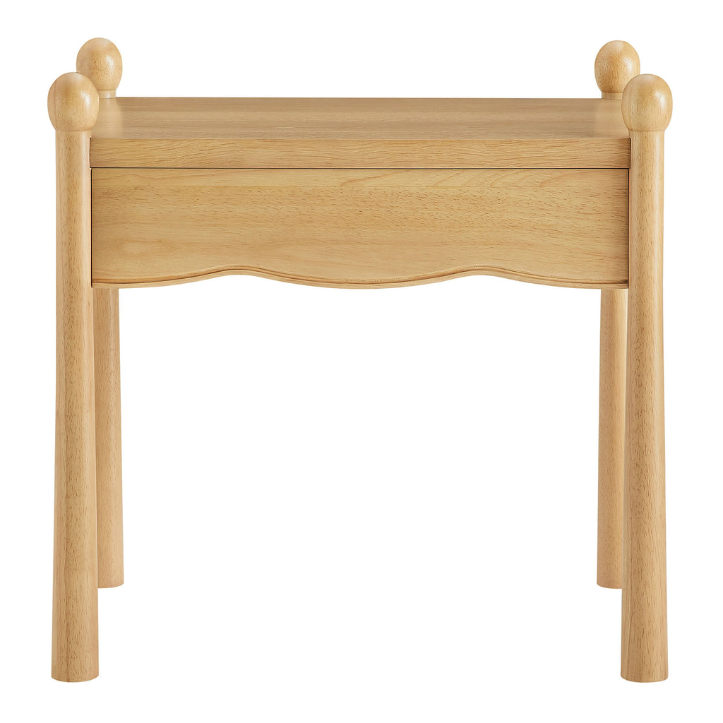 Darcy Wood Nightstand or Side Table - Oak