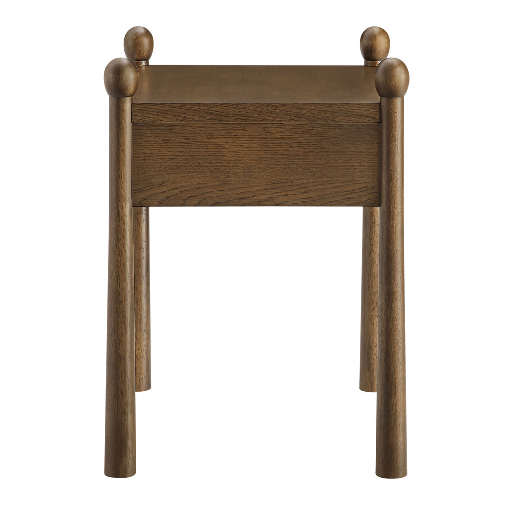 Darcy Wood Nightstand or Side Table - Walnut