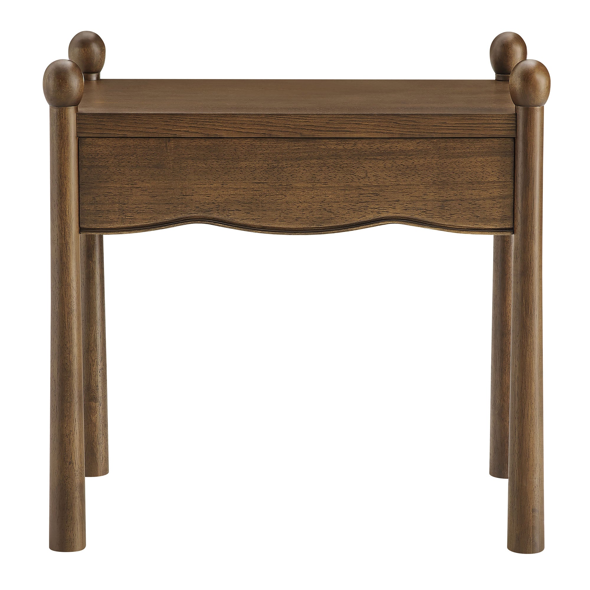 Darcy Wood Nightstand or Side Table - Walnut