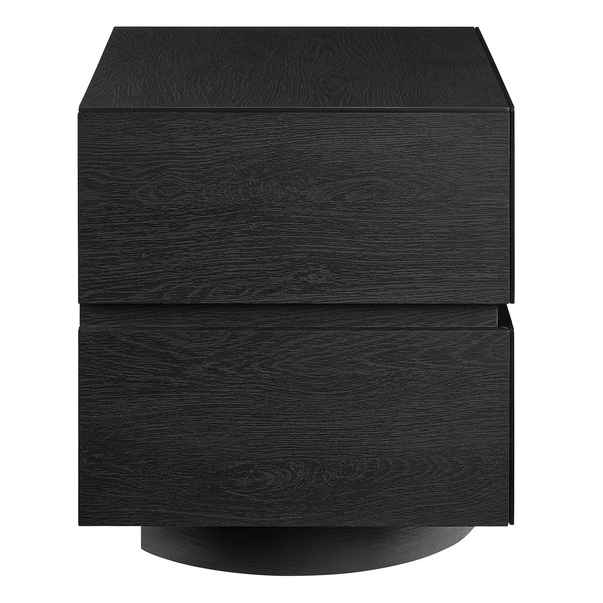 Koval Floating Pedestal 2-Drawer Nightstand - Black
