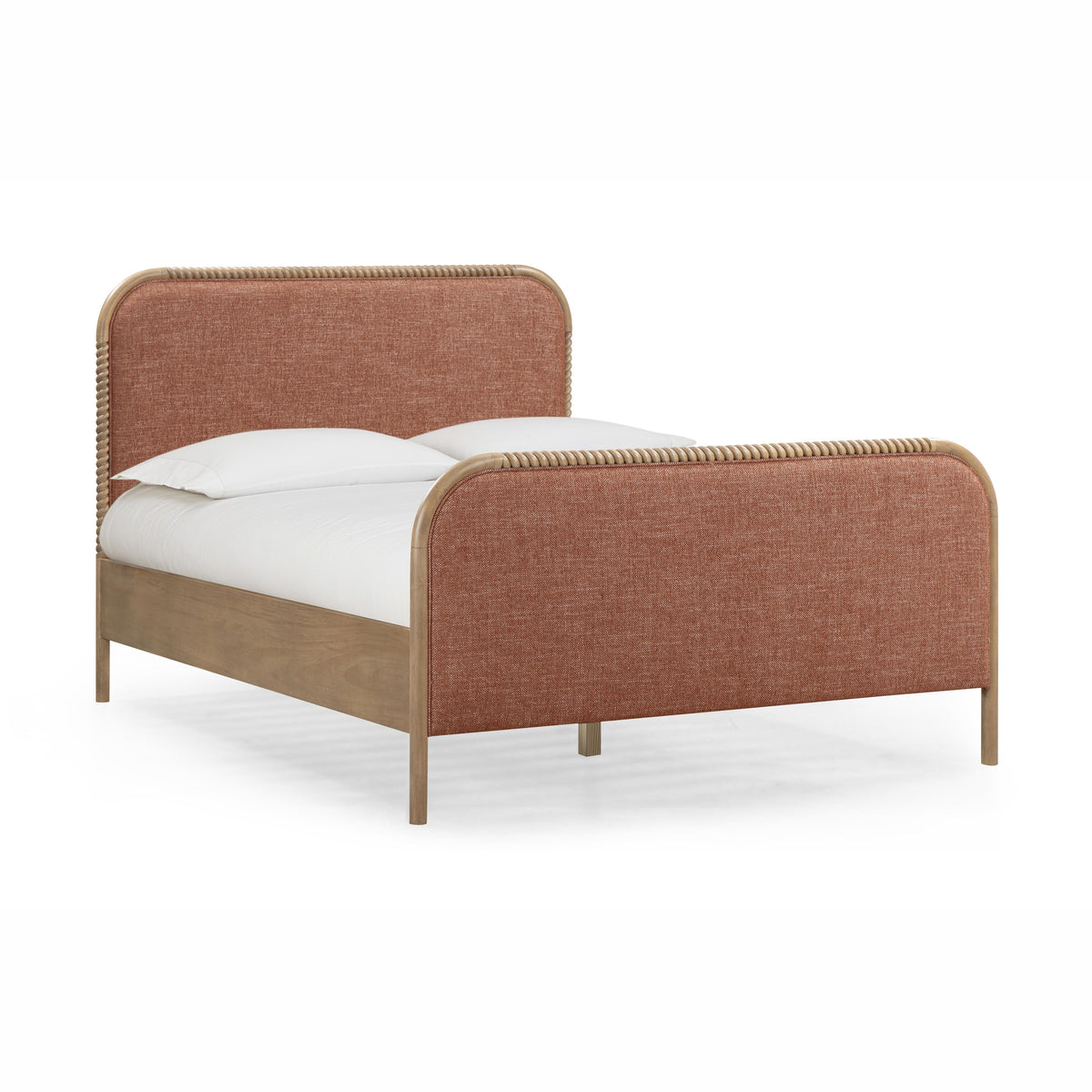 Hatia Basketweave Panel Bed — Sienna Red Queen