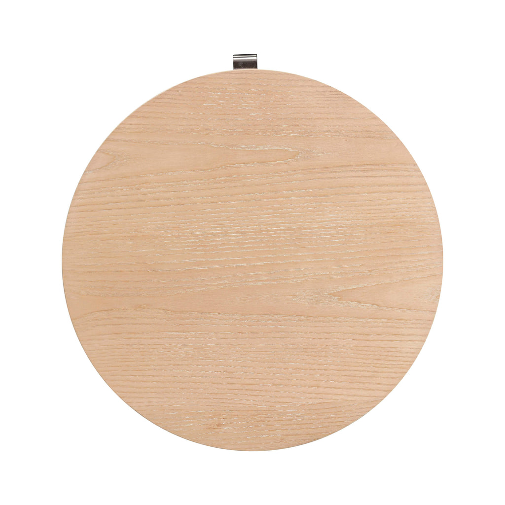 Marlow 19" Wood Round Nightstand With Drawer