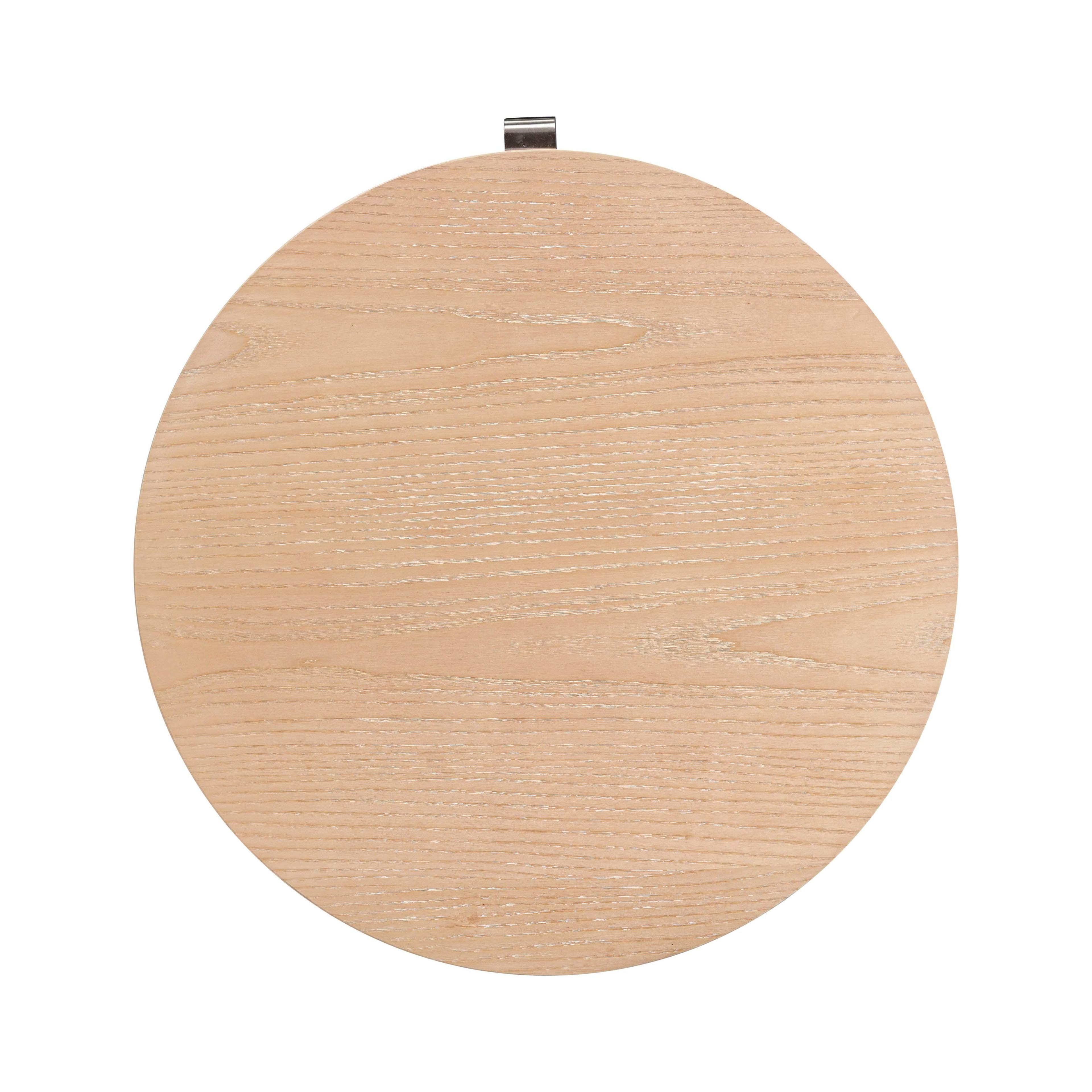 Marlow 19" Wood Round Nightstand With Drawer