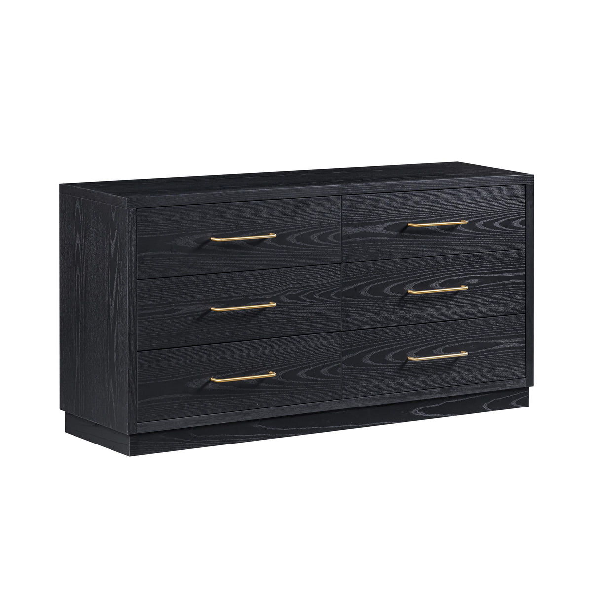 Marlow 6-Drawer Wood Dresser — Black null