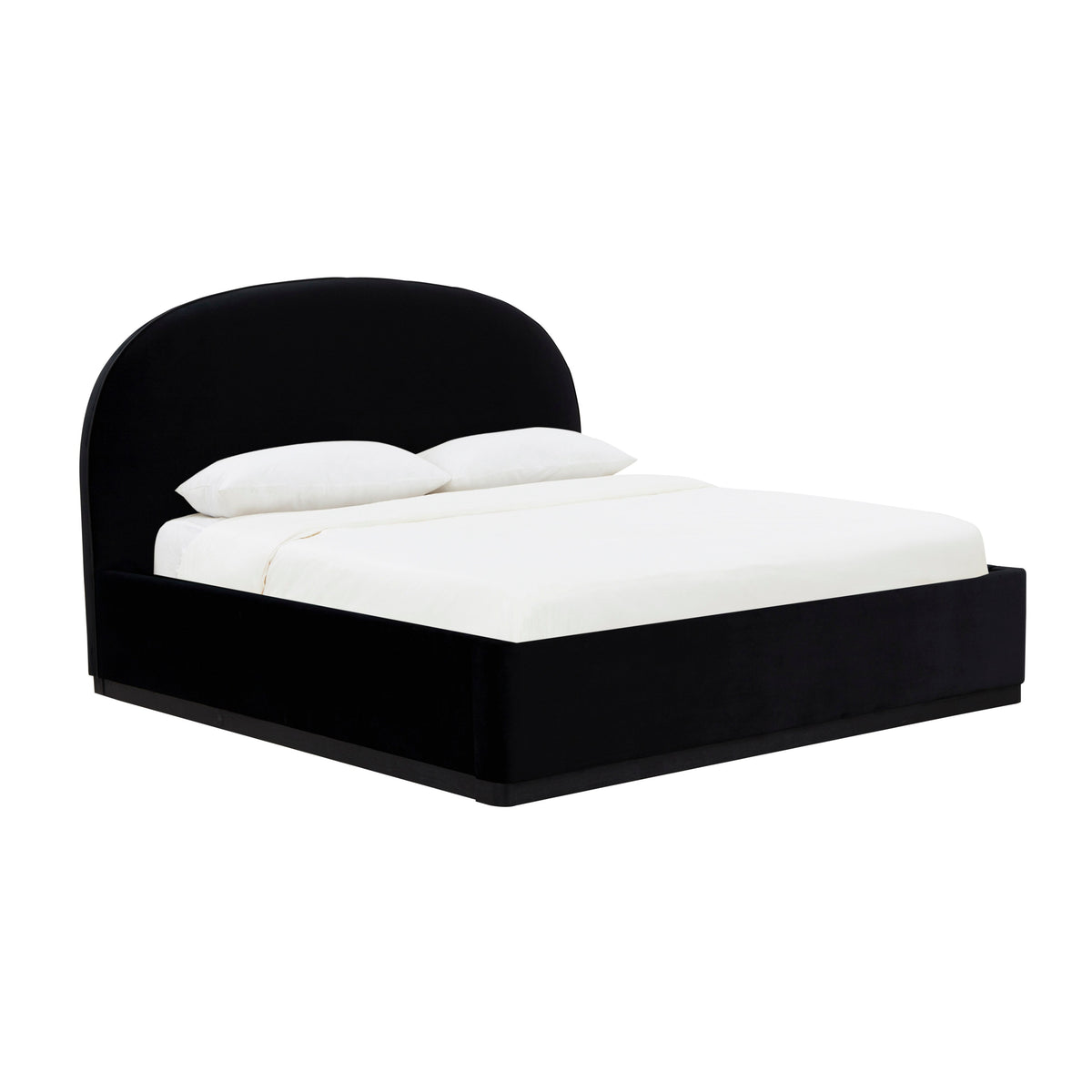 Marlow Performance Velvet Bed — Black King