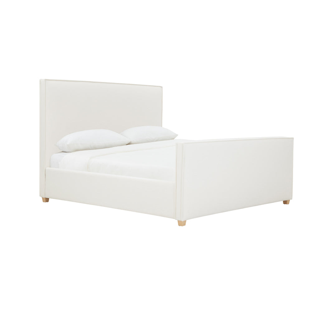 Bristol Park Ivory Contract-Grade Fabric Upholstered Bed — Ivory King