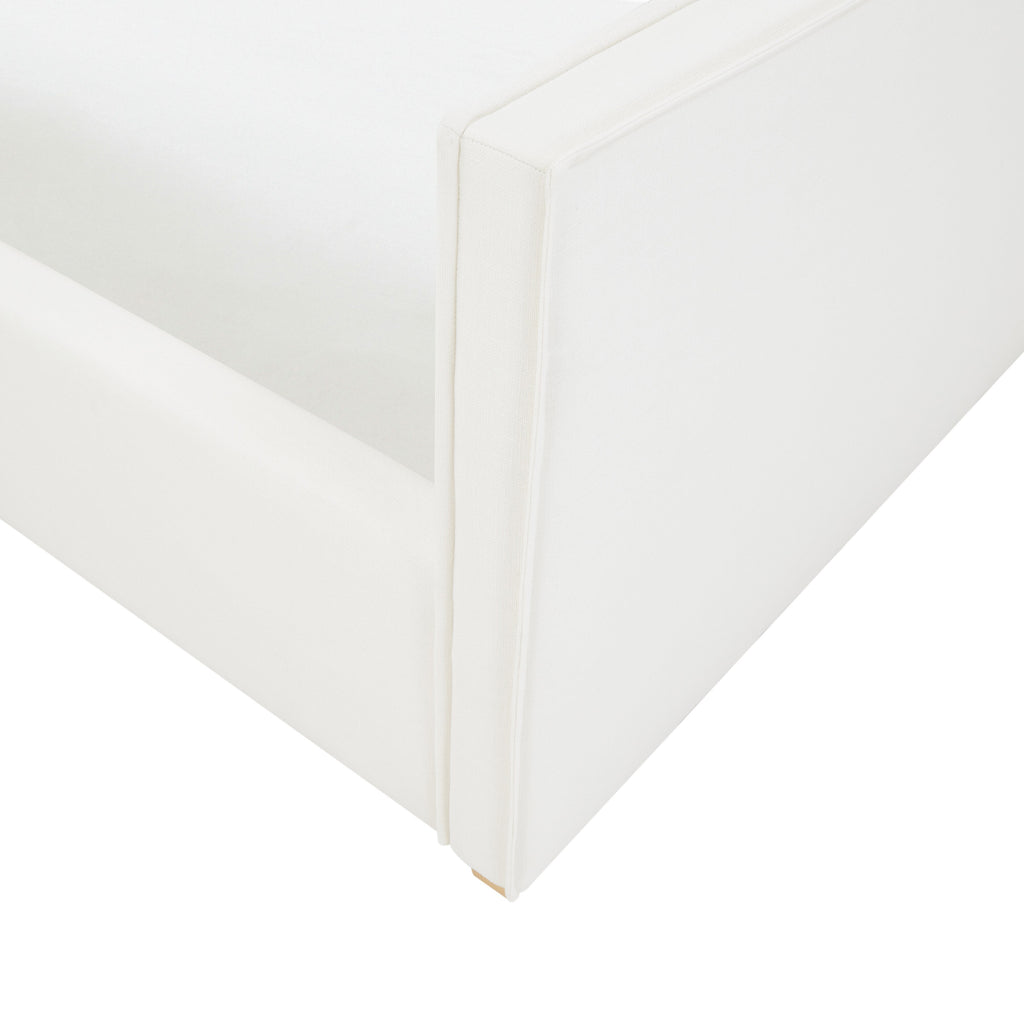 Bristol Park Ivory Contract-Grade Fabric Upholstered Bed