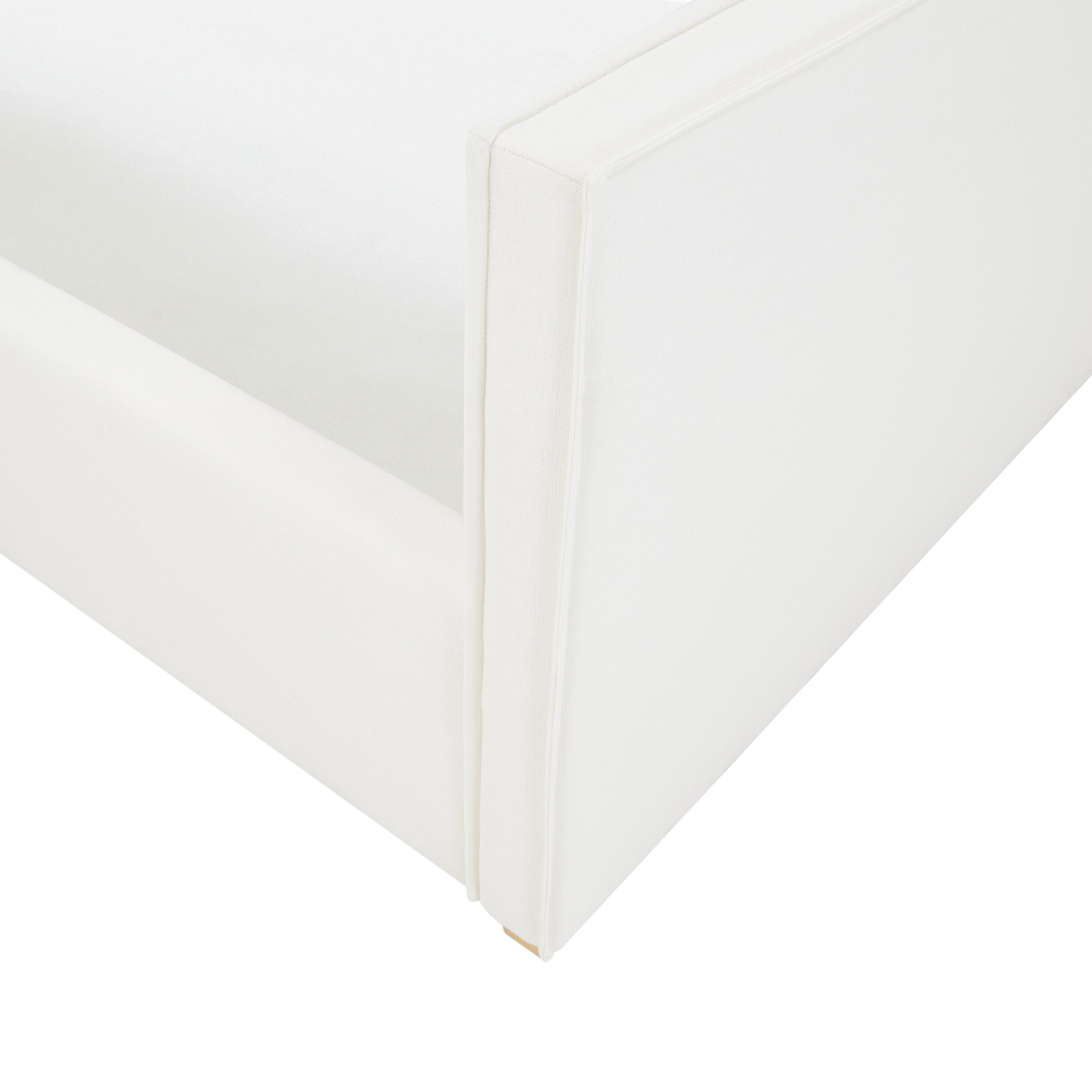 Bristol Park Ivory Contract-Grade Fabric Upholstered Bed