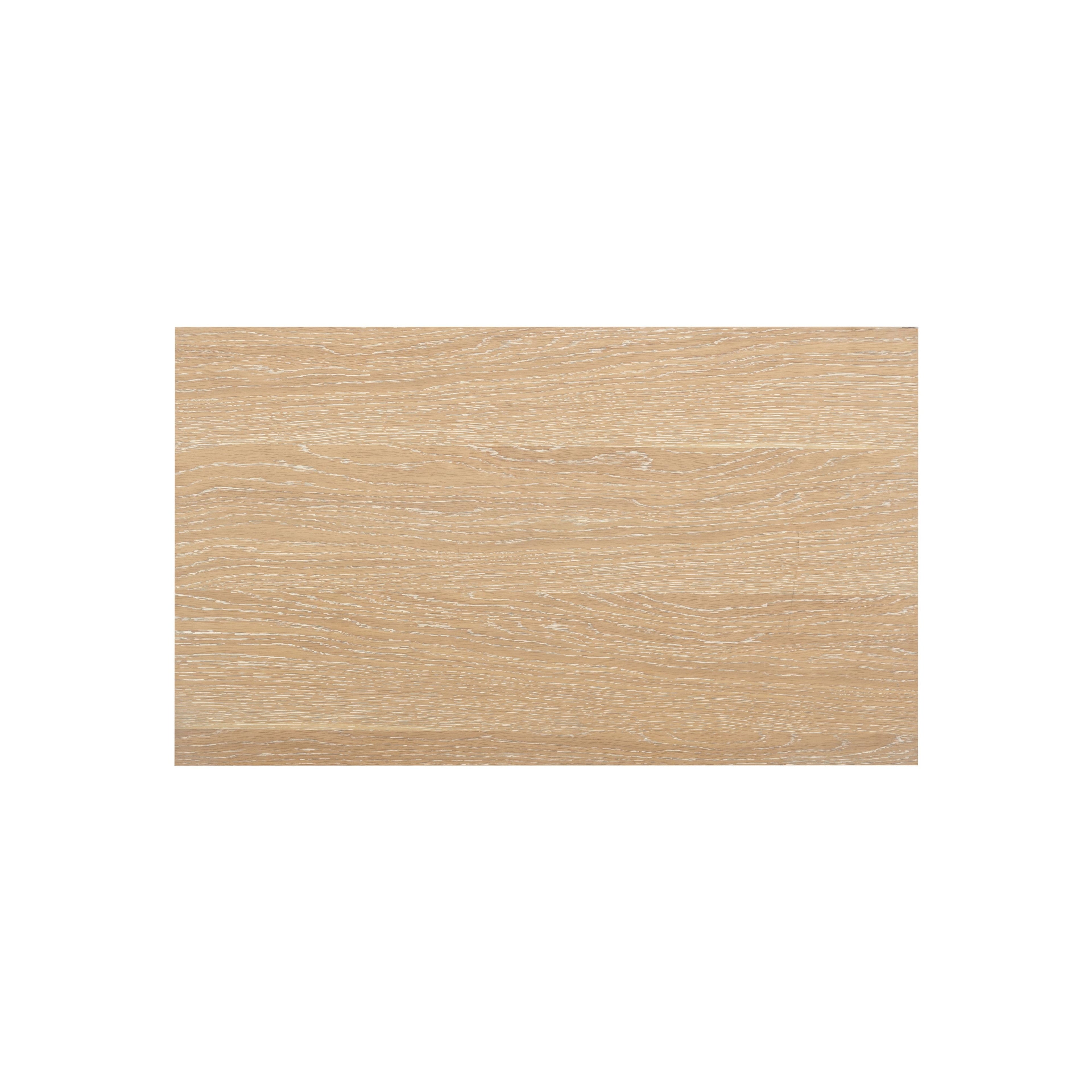 Bristol Park 30" Whitewashed Oak Wood 2-Drawer Nightstand