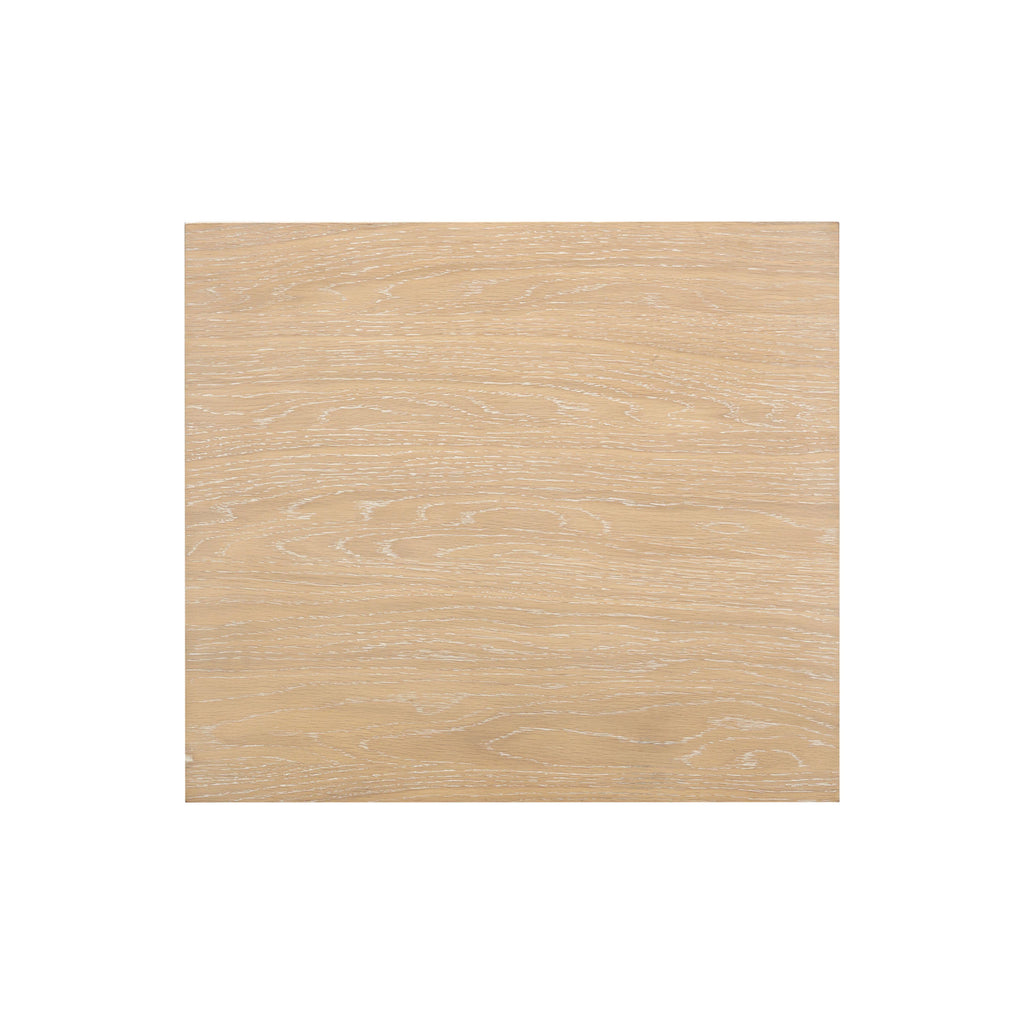 Bristol Park 20" Whitewashed Oak Wood 2-Drawer Nightstand