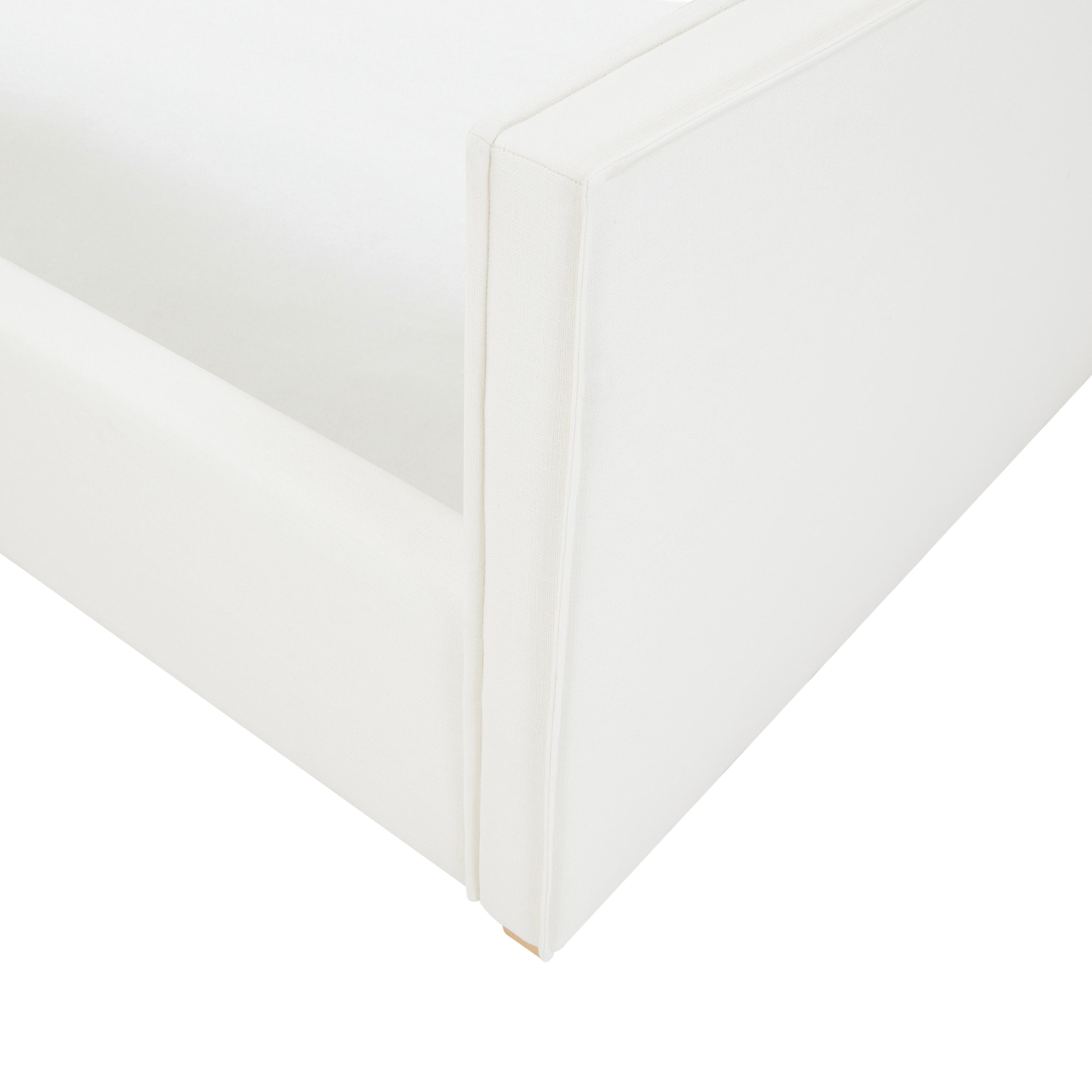 Bristol Park Ivory Contract-Grade Fabric Upholstered Bed