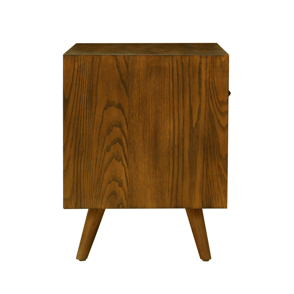 Emery 24" Walnut 1-Drawer Nightstand