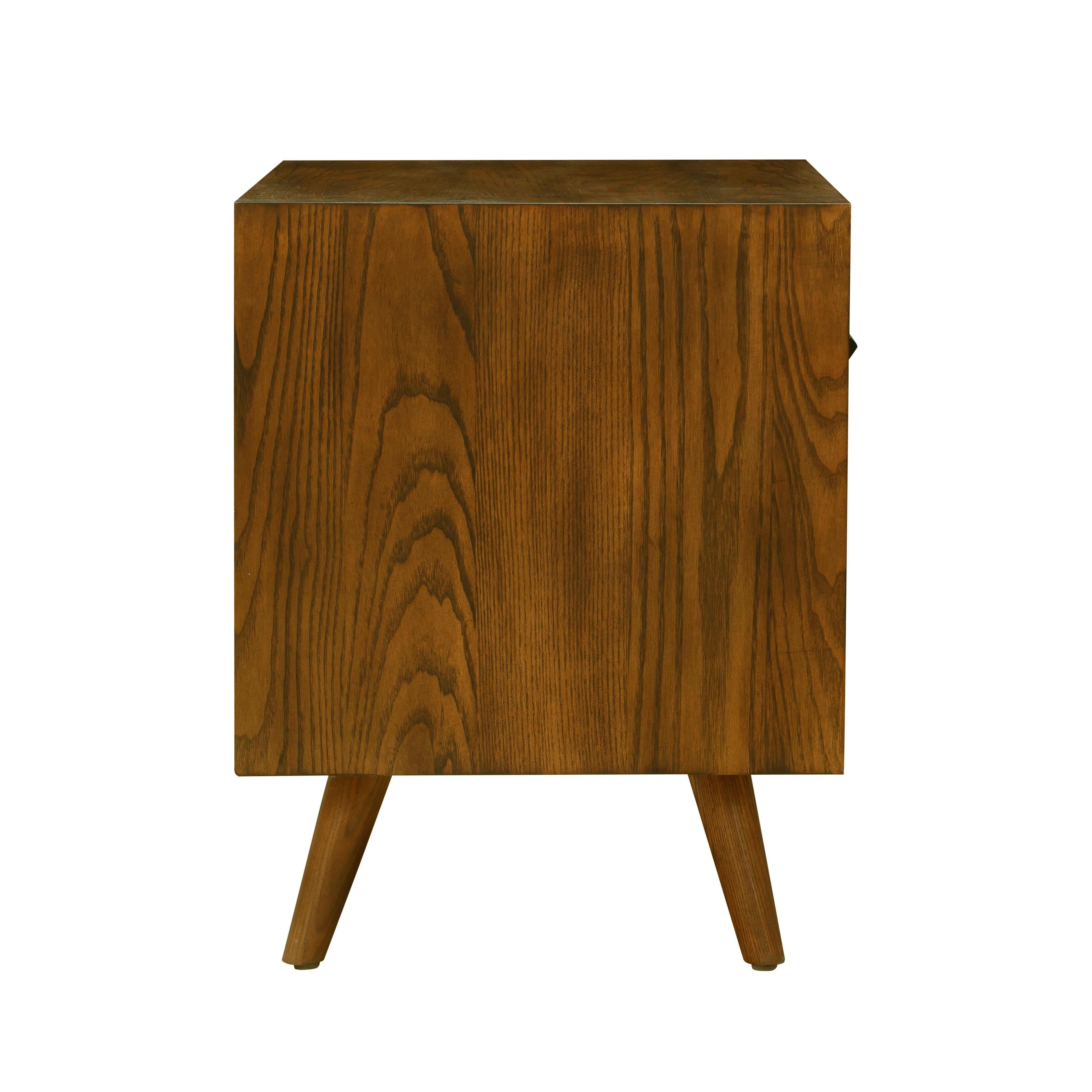 Emery 24" Walnut 1-Drawer Nightstand