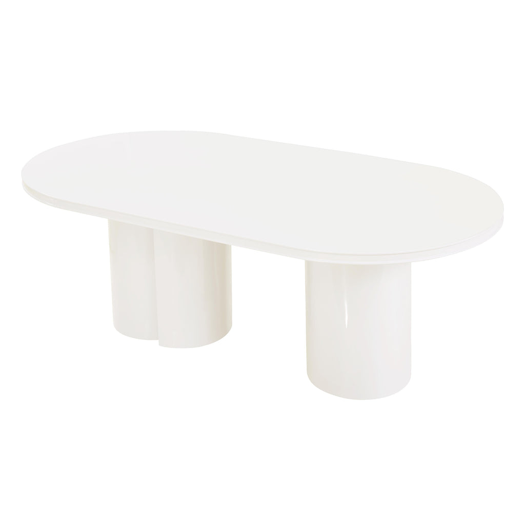 Elora 79" Lacquer Oval Dining Table