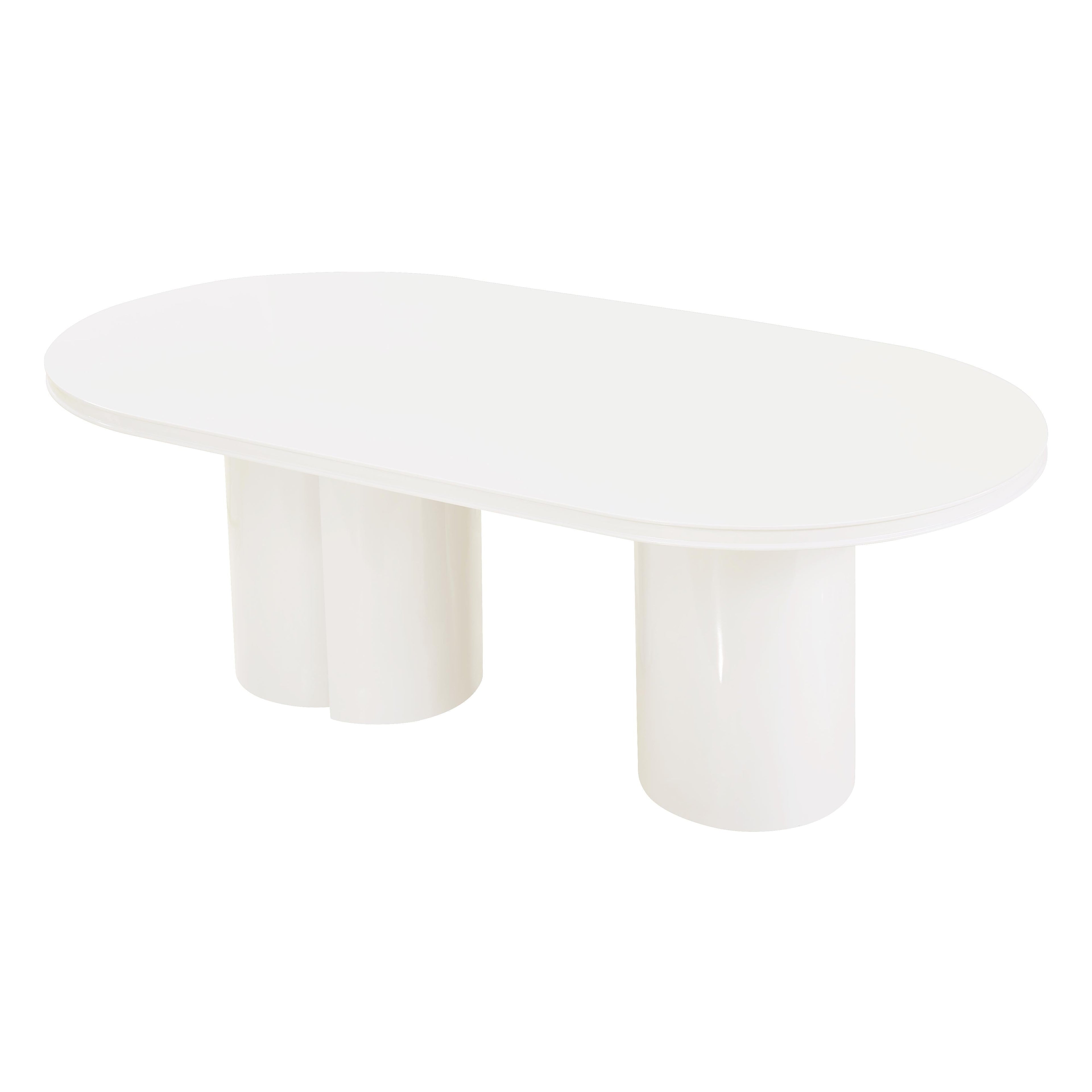 Elora 79" Lacquer Oval Dining Table
