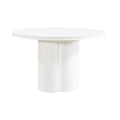 Elora 47" Lacquer Round Dining Table — White null