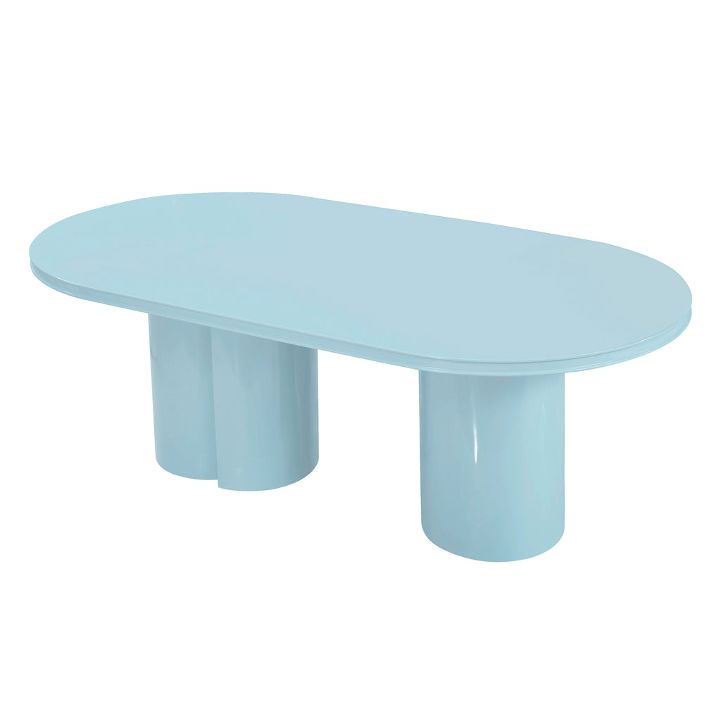 Elora 79" Lacquer Oval Dining Table