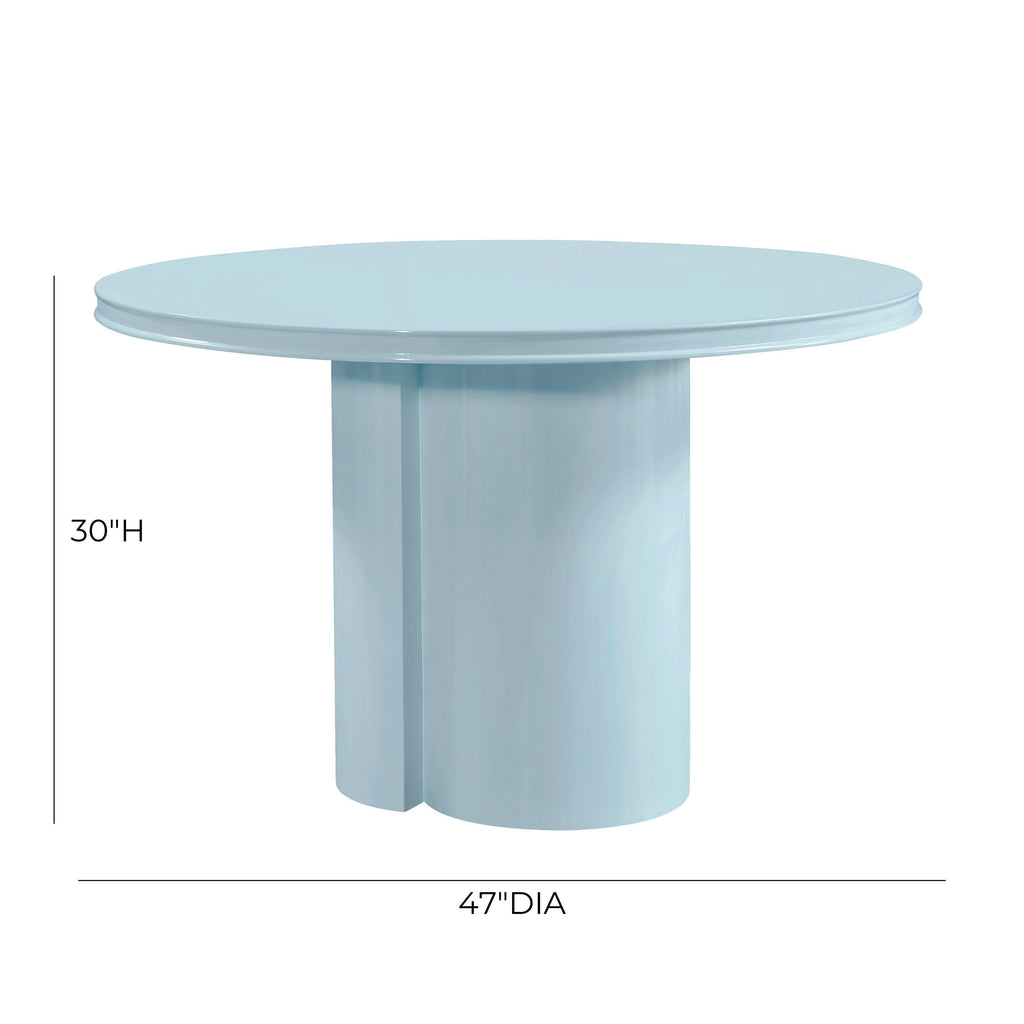 Elora 47" Lacquer Round Dining Table
