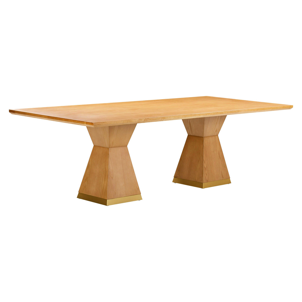Nolan 98" Wood Rectangular Dining Table — Natural null