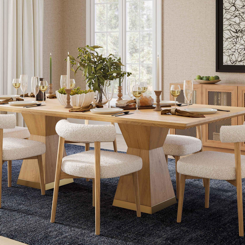 Nolan 98" Wood Rectangular Dining Table