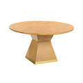 Nolan 56" Wood Round Dining Table — Natural null