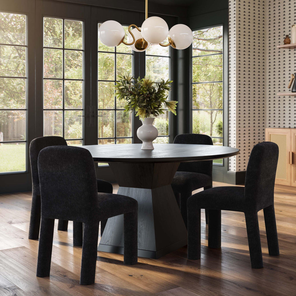 Nolan 56" Wood Round Dining Table