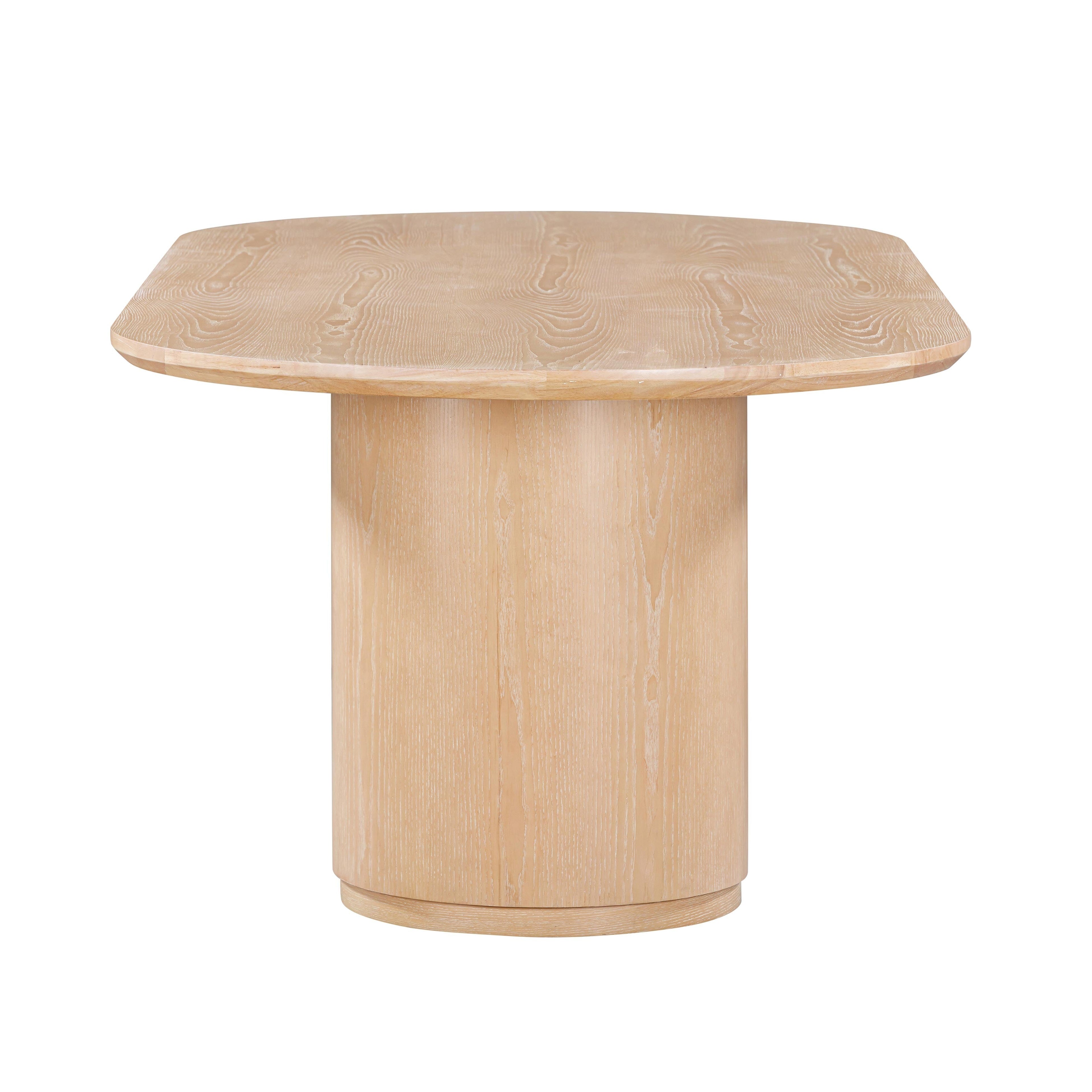 Marlow 102" Wood Oval Dining Table