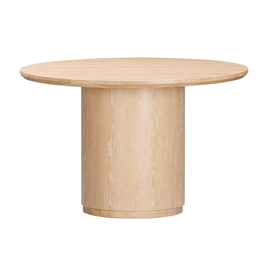 Marlow 48" Wood Round Dining Table — Natural null