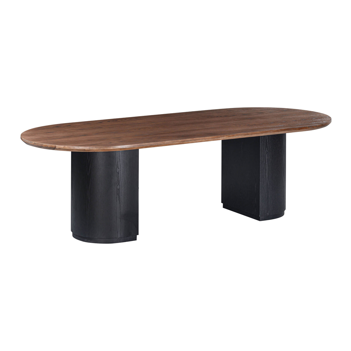 Marlow 102" Wood Oval Dining Table — Black null
