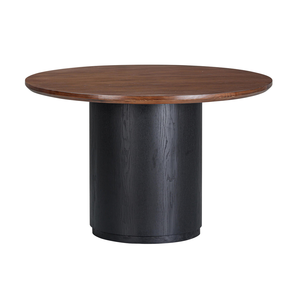 Marlow 48" Wood Round Dining Table — Black null