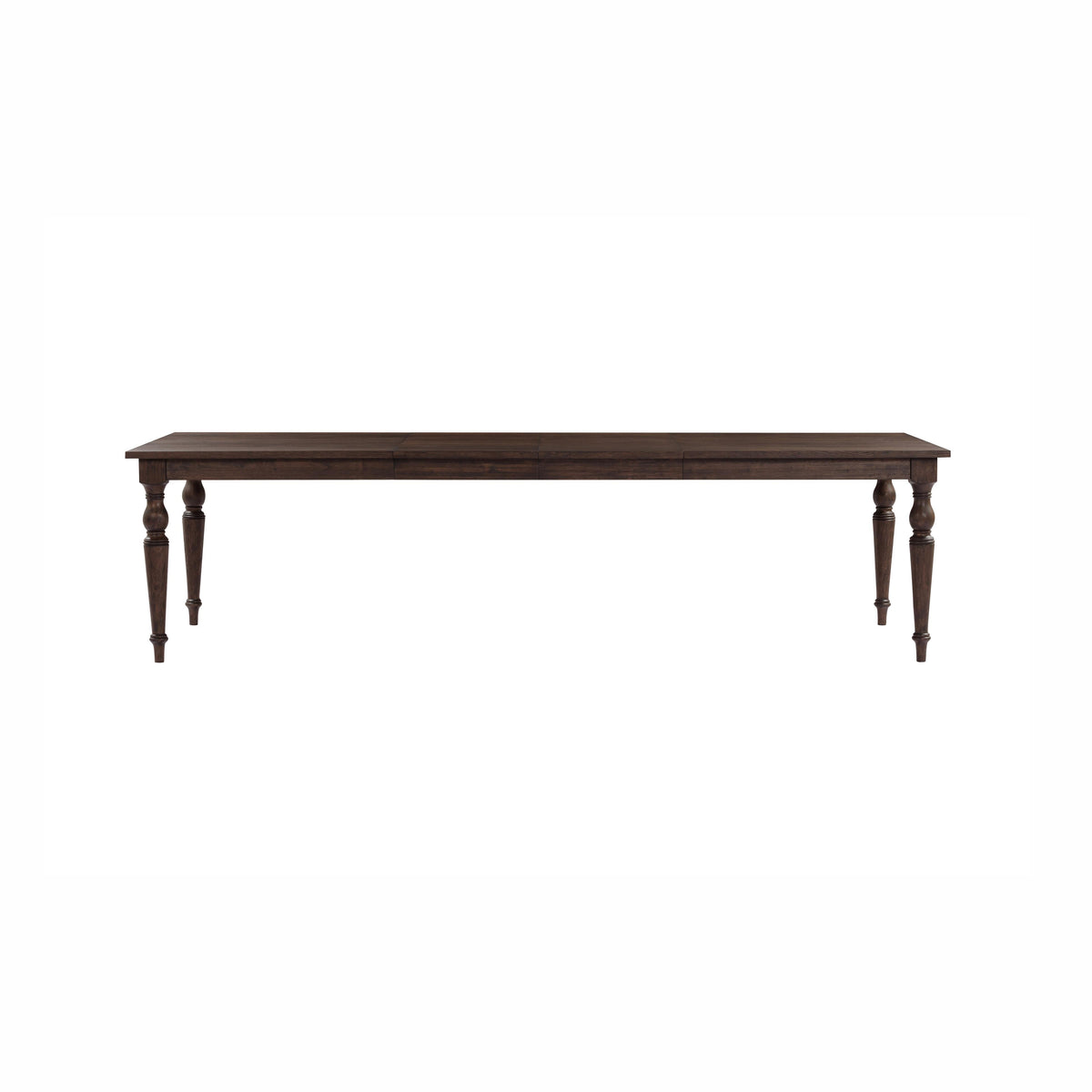 Mila 74"-114" Dark Brown Extendable Rectangular Dining Table