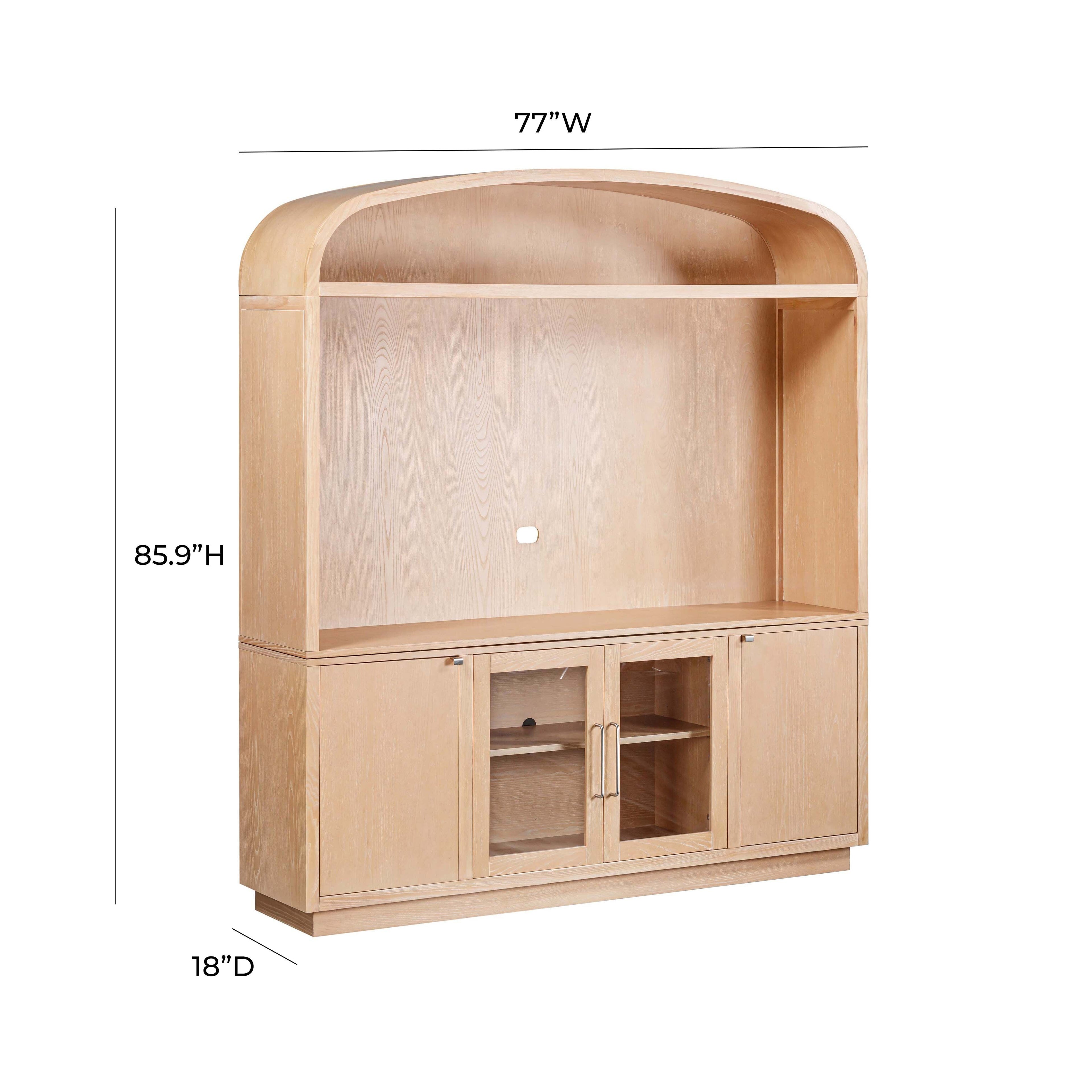 Marlow 77" Wood Entertainment Center