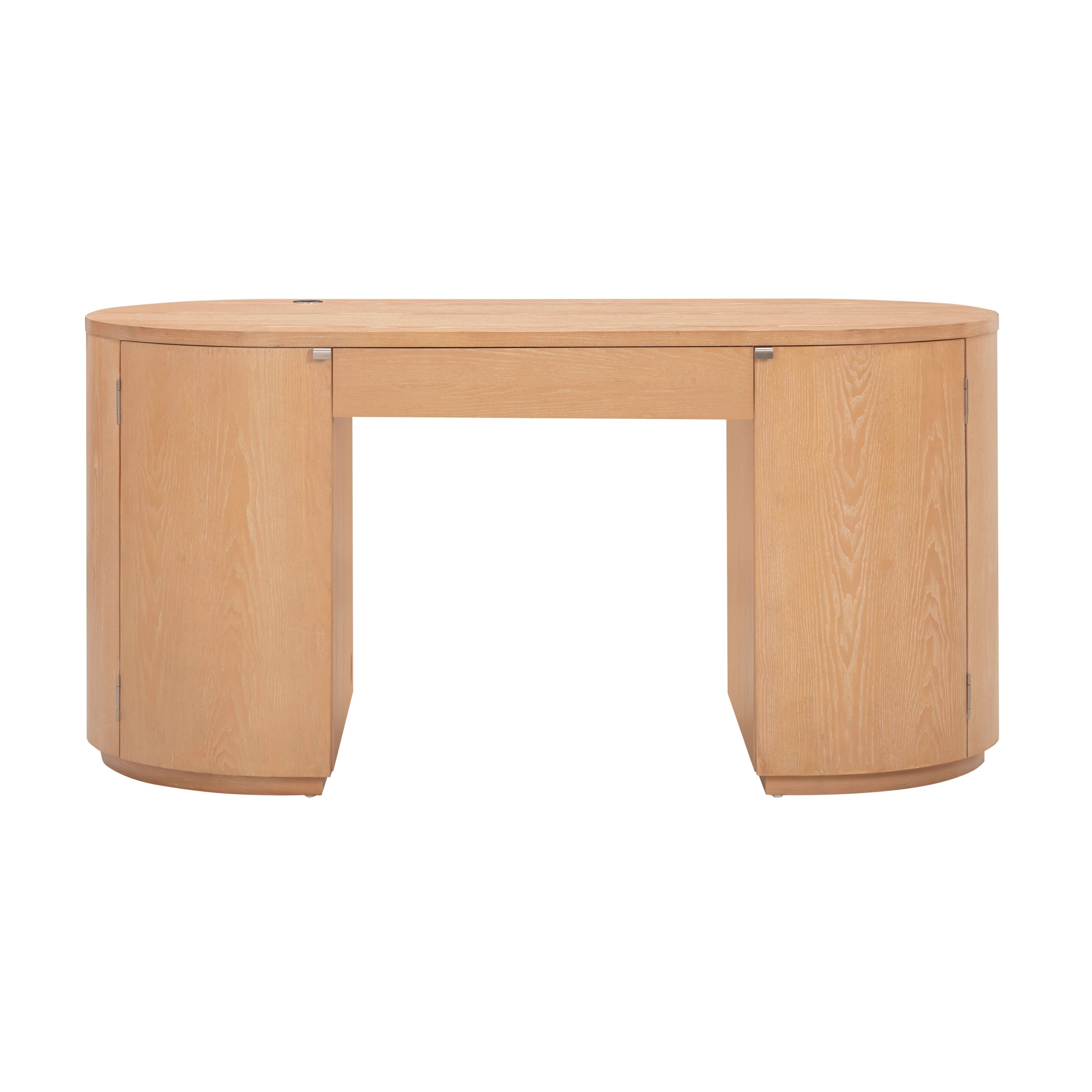 Marlow 64" Wood Executive Desk With Storage
