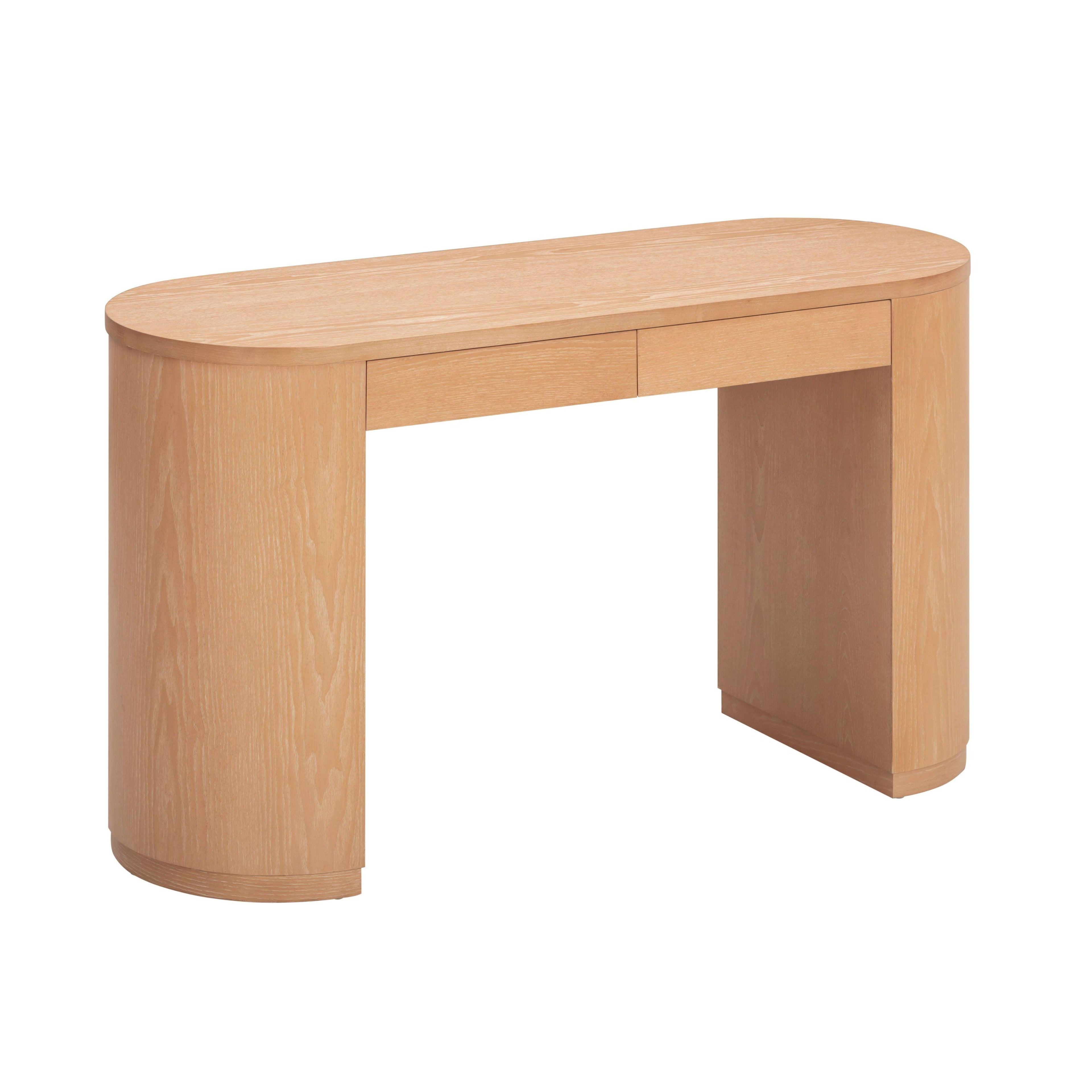 Marlow 52" Wood 2-Drawer Writing Desk