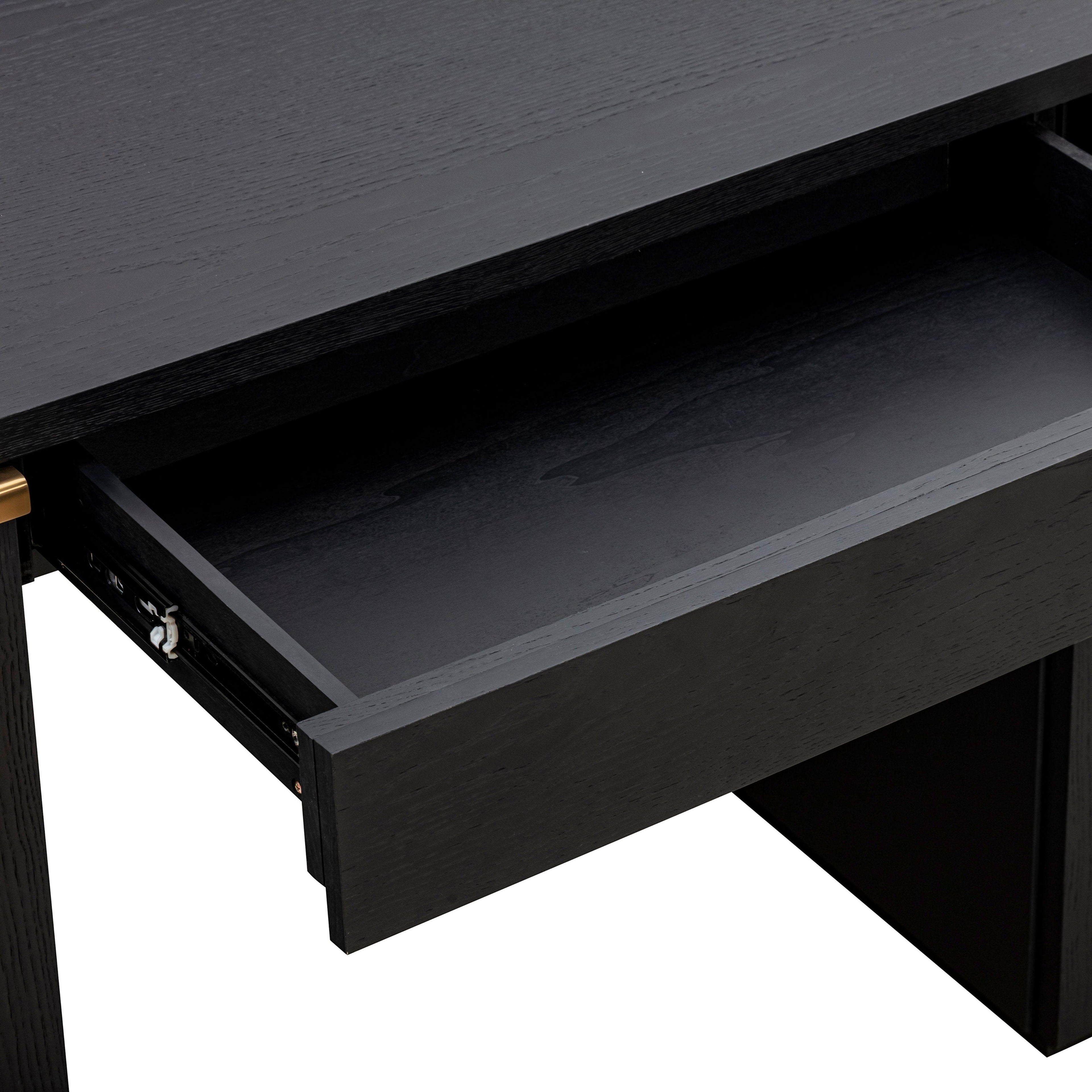 Marlow 64" Wood Executive Desk With Storage